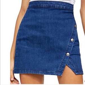 NWT Free People Clubhouse Blue Skirt